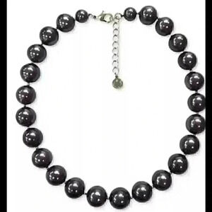 Charter Club SilverTone Faux Pearl Collar Necklace